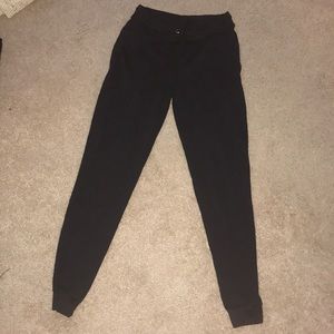 Black cozy joggers